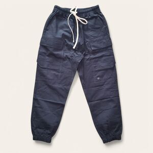 NWOT GODI Cargo Pant In Vintage Black Men's Size XS Joggers 100% Cotton Ripstop